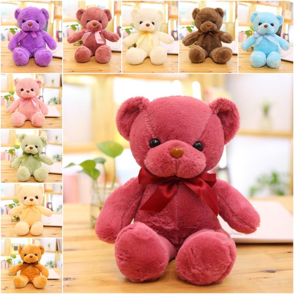 Soft And Skin-friendly 11.8-21.6 In Colored Teddy Bear Plush Perfect Gift For Kids And Home Decor