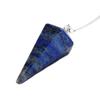Happy Bomb Pendulum with Lapis Lazuli Cut December Feng Shui Natural Power Dowsing Sheet Included Design, Birthstone, Divination, Stone, Stone,