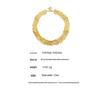 Vintage-Style Wide Textured Handmade Necklace: 18K Gold & Stainless Steel Women's Jewelry