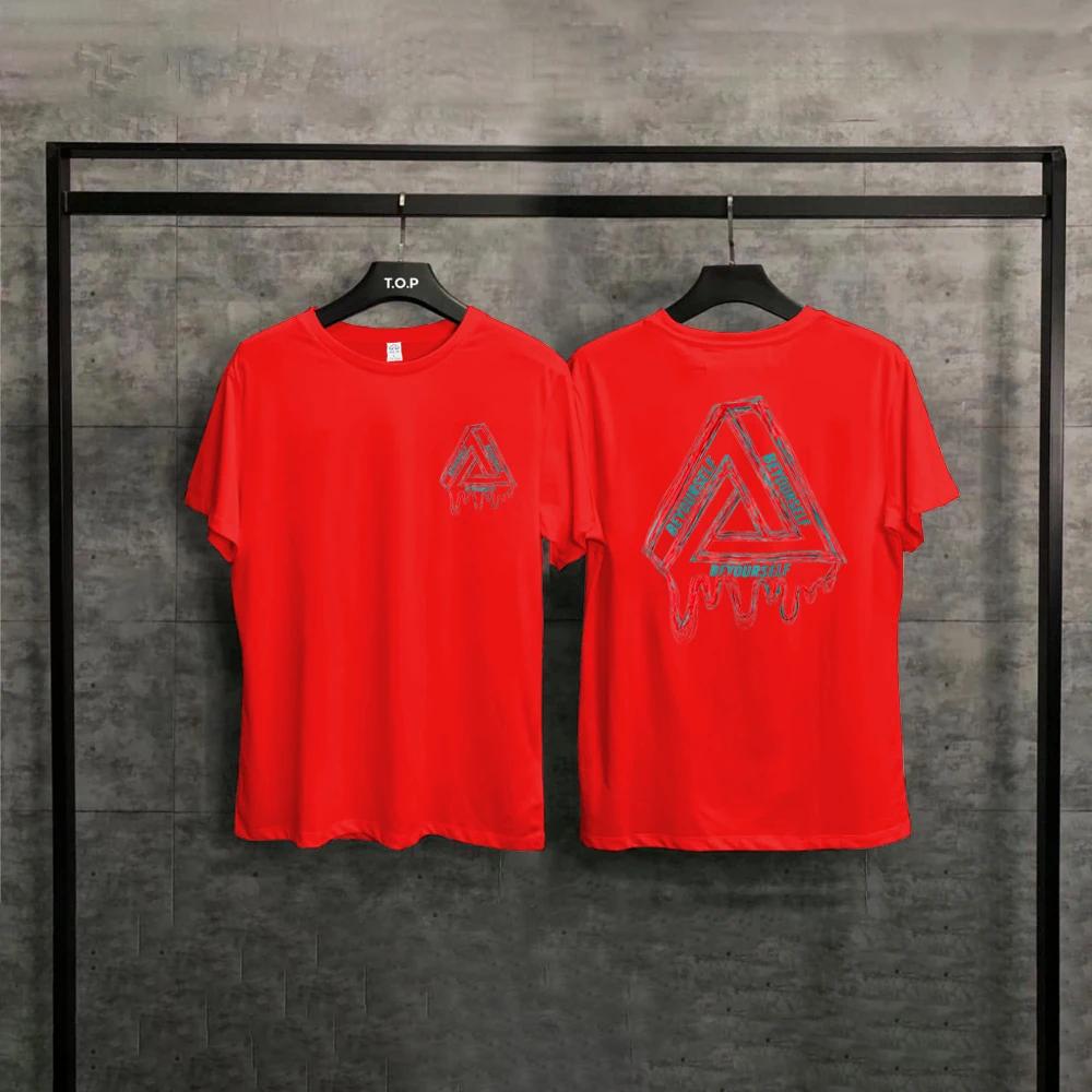 Cotton High Quality Printed T-shirt Short Sleeve Comfortable Soft Loose Fashion Top T-shirt American Retro T-shirt Men