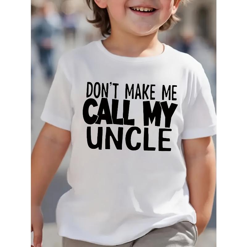Boys  Summer Comfortable Soft Creative Cute English Print Casual Stylish T-Shirt 110 белый