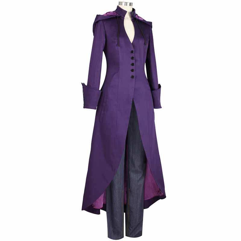 long purple jacket