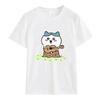 Cute Usagi Dance Print T-shirt Trendy Y2k Streetwear Woman Shirt Kawaii Anime Pattern Tee Shirt Harajuku Cotton Short-sleev Tops