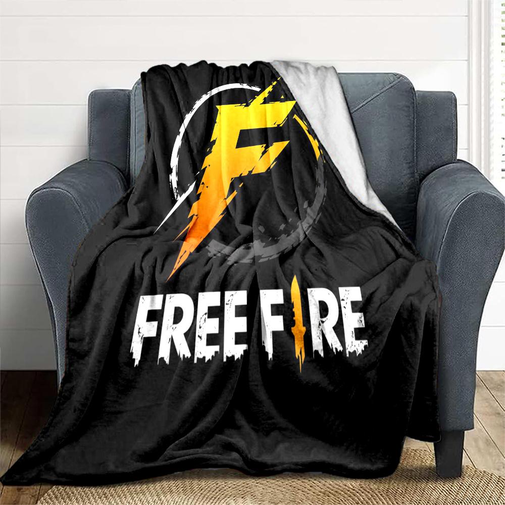 Free Fire Flannel Blanket, High quality Comfortable for All Seasons, Home Decor, Warmth and Comfort