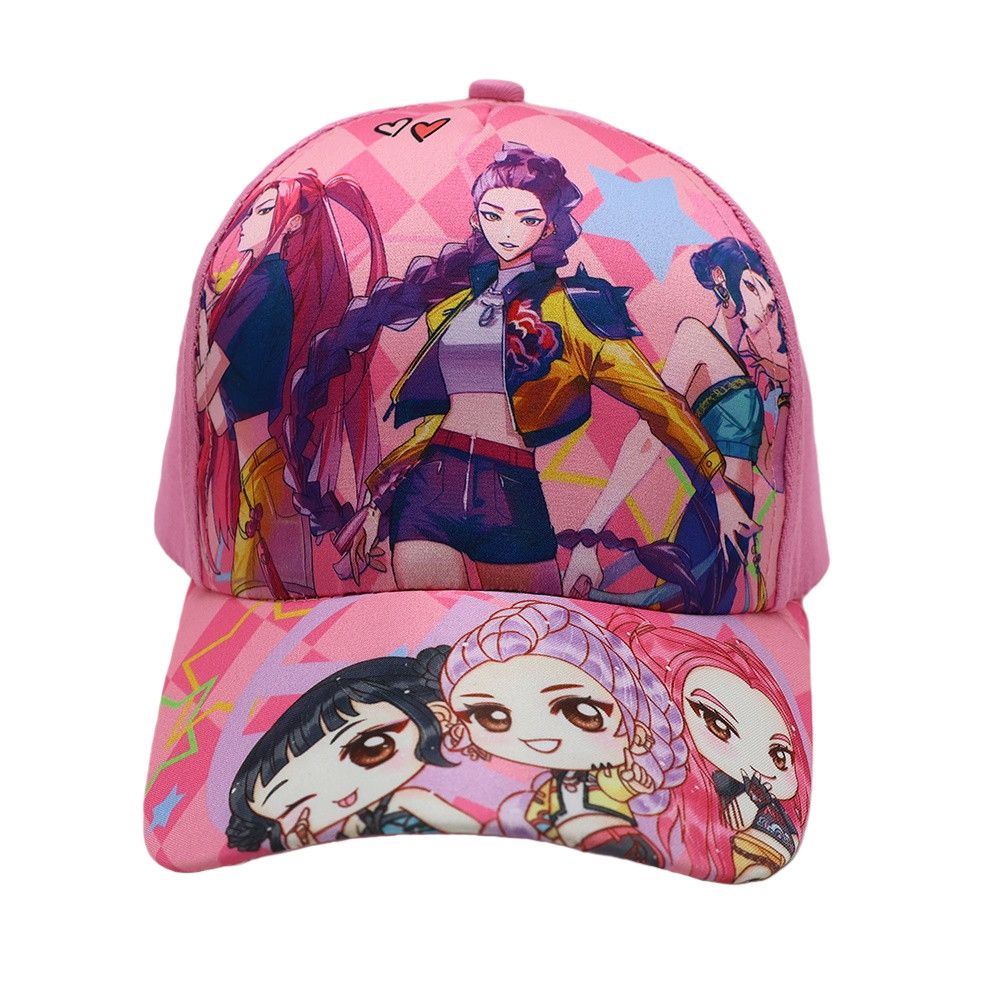 Hunting Witch Girls Theme Baseball Cap - Children's Anime Hunting Witch Girls Print Sunscreen Hat - Bow Tie Hat