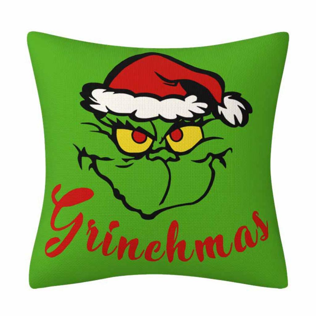 Fun Christmas Pillow Cases Lumbar Cushion Covers Sofa Home Decor Pillow Cases