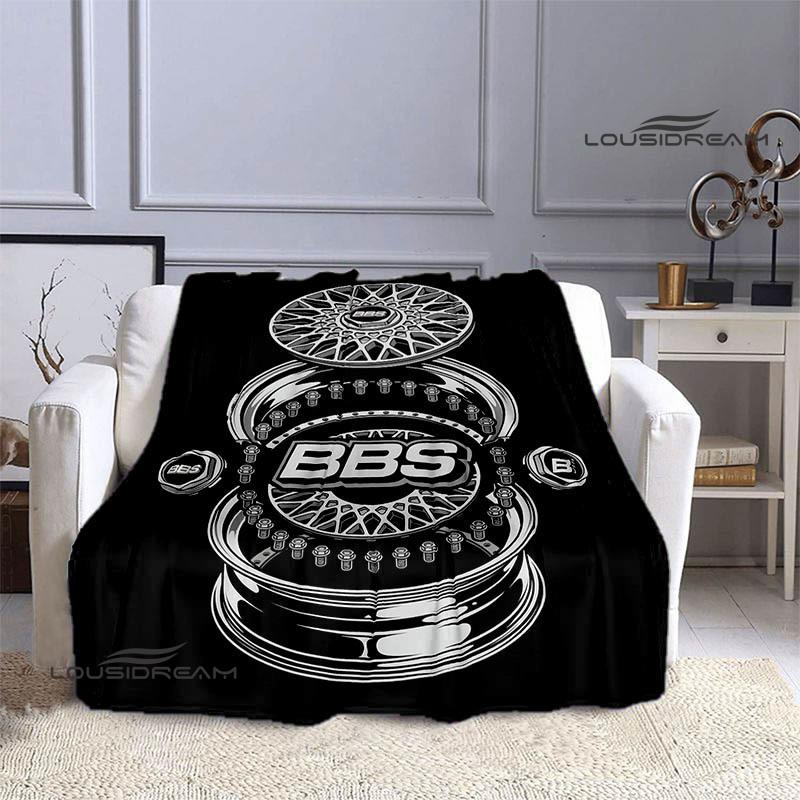 BBS LOGO printed blanket Picnic blanket Warm Flannel blankets Outdoor Blanket Home bed linings blankets for beds Birthday Gift