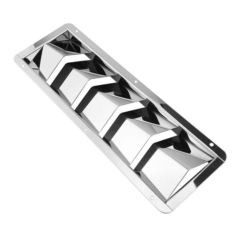 5 Slots 316 Stainless Steel Boat Marine Air Louver Vent Grille Ventilation Louvered Ventilator Grill Cover Boats Yachts Marine