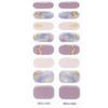 Self-Adhesive Gel Nail Stickers Full Nail Wraps Nail Decals Semi-Cured Polish Strips Nail Art Decoration for Women Girls