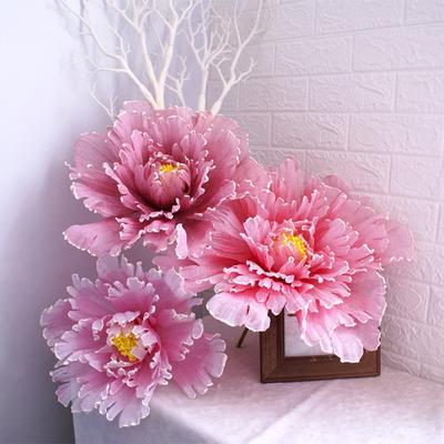 Dreidimensionale Große Künstliche Blume Fotorequisiten Heimdekoration Künstliche Pfingstrose Blumenbogen Wegweiser Blume 40cm