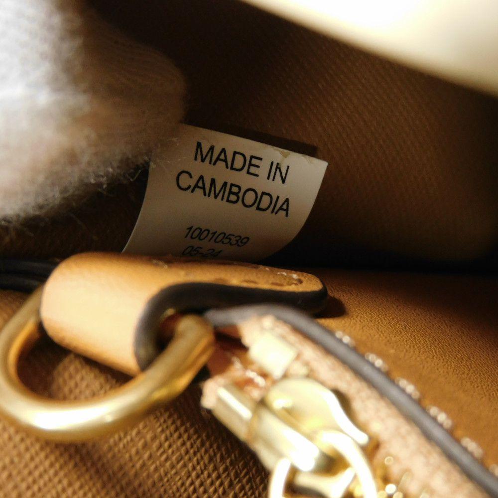 Used 10833 Perry Small Tote 161436 7924 Current Camel 2-Way Shoulder Bag Logo Ginger Shortbread Multi Women's from