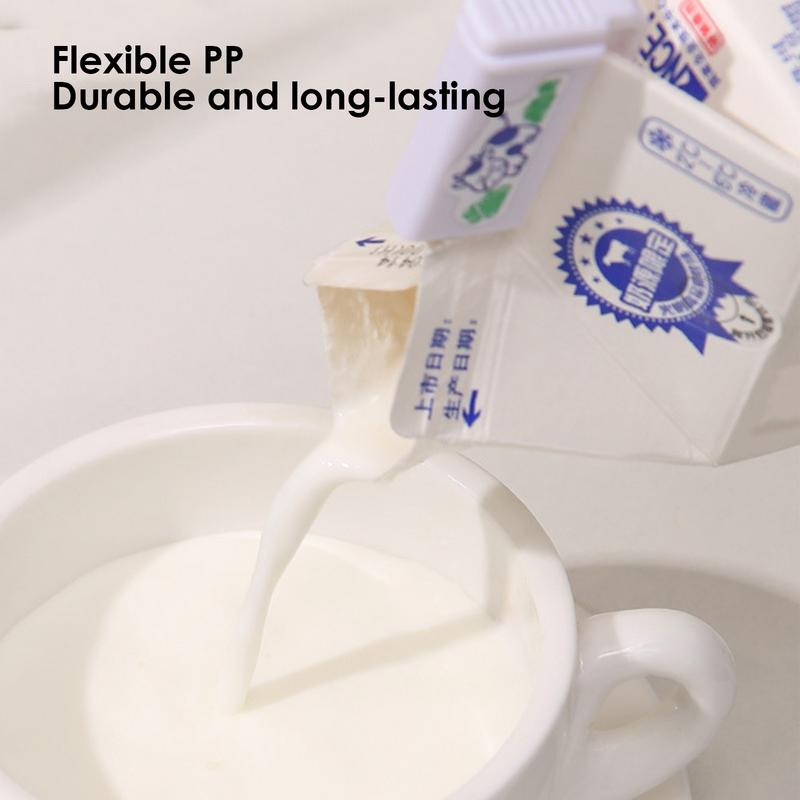 2Pcs Plastic Japanese Style Milk Box Sealing Clip Milk Carton Sealing Clip Beverage Sealing Clip For Milk Powder Chips Bags