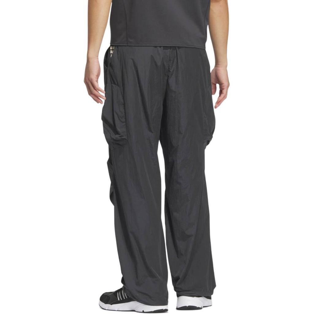 Adidas Future Style Tracksuit Bottoms Water-Resistant Loose Fit Casual Pants Men Bottoms Carbon-Black JN3422