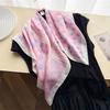 Simple wind polka dot simulation silk printing silk scarf small square scarf high-end shawl sunscreen neck scarf headscarf scarf