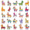 50 Cartoon Waterproof Piñata Stickers for Water Bottles, Journals, Desktops, Helmets, and Epoxy Decor