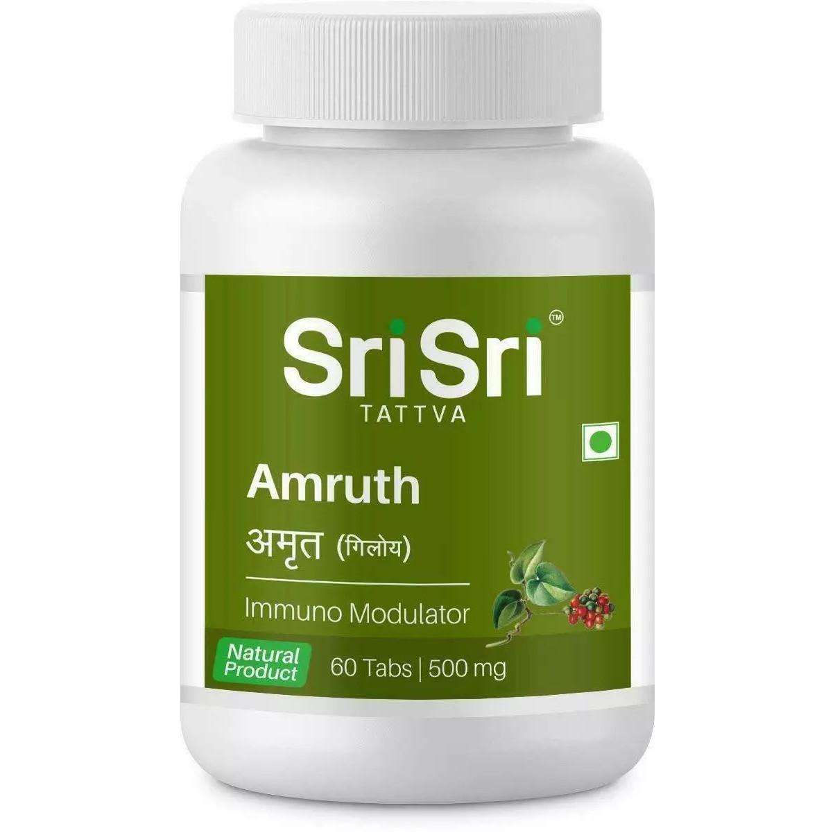 

Sri Sri Tattva Amruth For Immuno Modulator, 60 Tabs ,500mg (Pack of 2) O179 3B01GRO4UTY