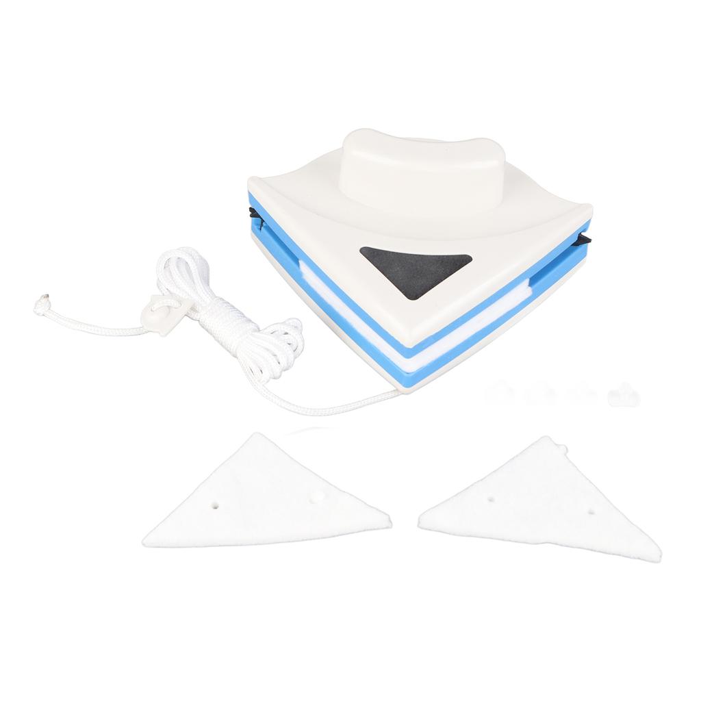 Double Sided Window Cleaner with ABS Plastic Shell Rubber Magnetic Glass Wiper for Home High Rise