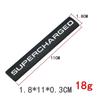 3D Metal Supercharged Letter Badge Sticker Rear Trunk Emblem Decal High-Quality Automotive Exterior Accessories
