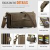 CaseMe Flip Leather Phone Case for iPhone 17 Pro Max 17E Air 16 Plus 16E 15 14 13 12 11 X XS XR SE 2022 8 Long Lanyard Zipper Wallet Multi Card Cover