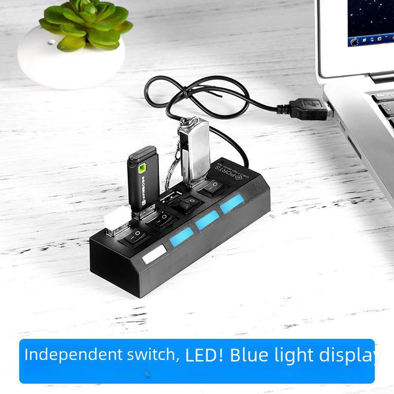 USB Multi-Port Hub for Laptop: Splitter for USB Disk, Mouse, Keyboard, Printer, and More.
