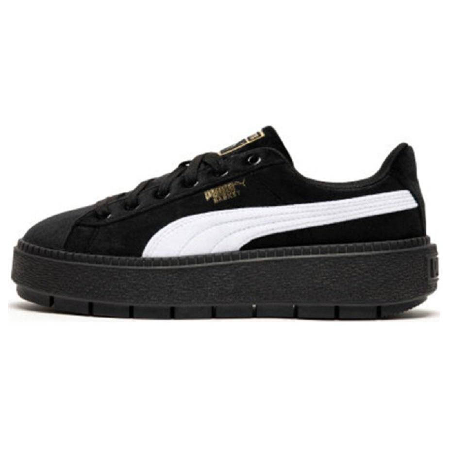 (WMNS) PUMA Platform Trace V Black/White Women s 372613-01 EU 38.5