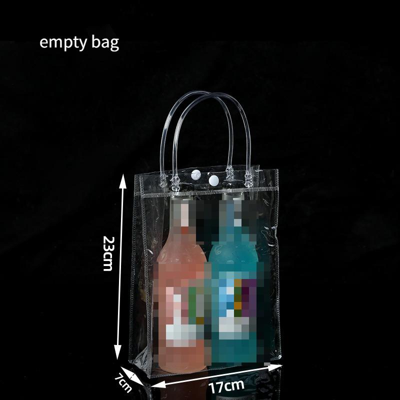 50 Stück PVC Handtasche Plastik Süßigkeitentasche Praktisch Große Kapazität Transparent Geschenk Gelee Taschen Geschenktasche Schule Arbeit Tägliche Handtasche mit Druckknopf