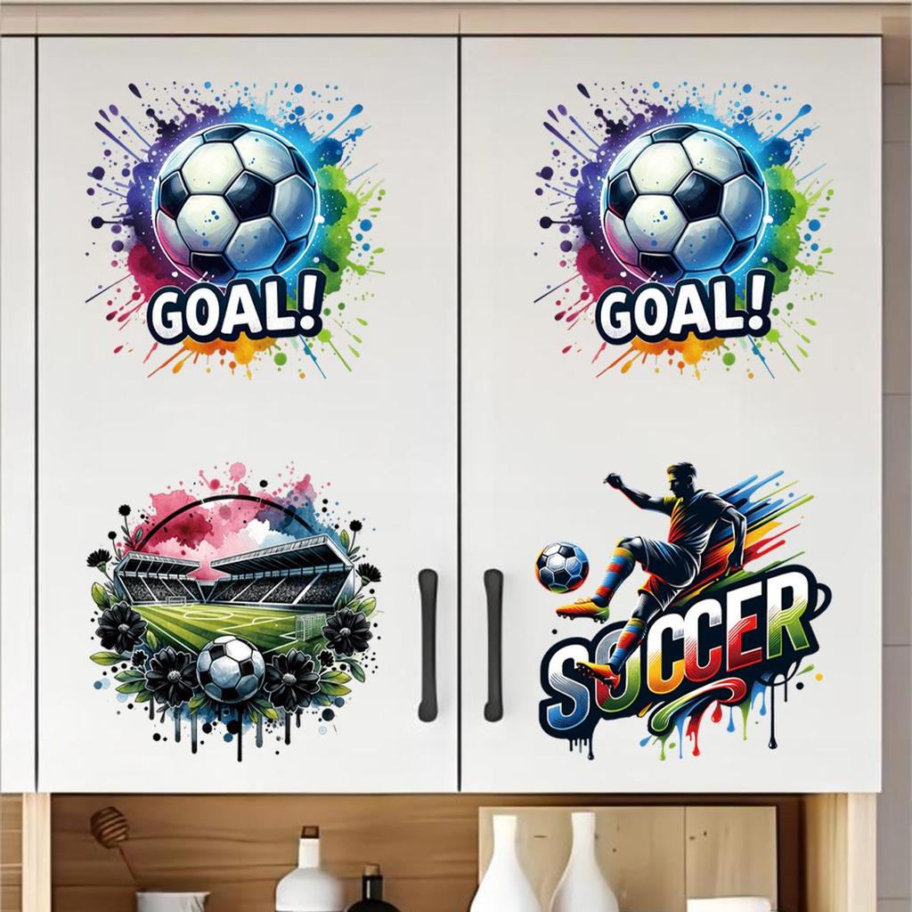 2026 World Cup Stickers: Football Fan Support Decorative Self-Adhesive Window Decals