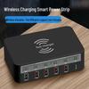6-Port USB Charger with QC3.0 Fast Charge, PD 20W, and 15W Wireless Mobile Charging
