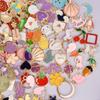 30/60/100pcs Random Mix Enamel/Drip Oil Charms For Jewelry Making Bulk Cute Charm Flower Heart Animal Music DIY Bracelet Pendant