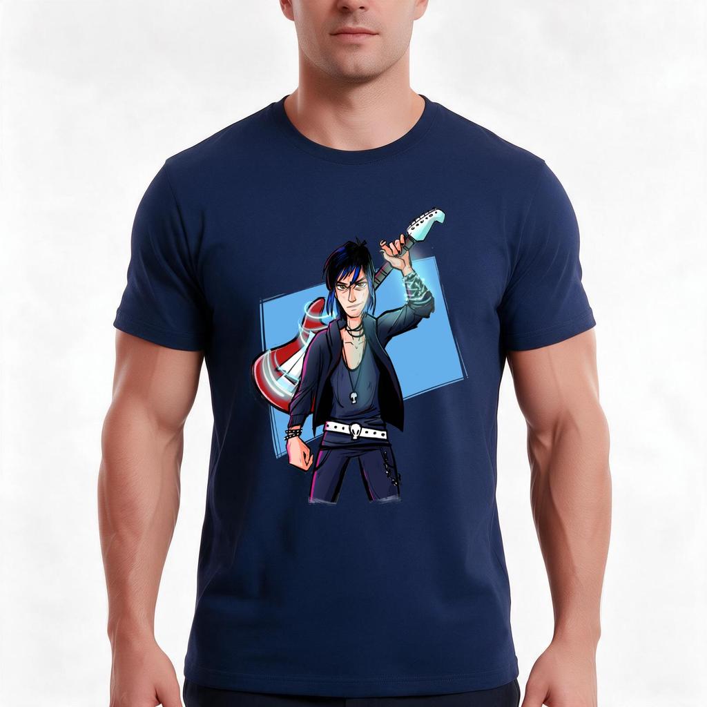 Douxie Spellcaster Guitar TShirt Summer Casual Cotton Tee Oversized Streetwear Tops Vintage Graphic Print 100 Cotton