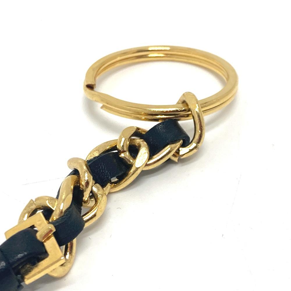 CHANEL 94P Triangular plate Charm key ring accessories, small items Key ring