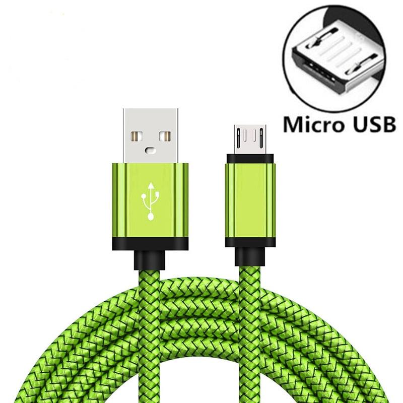 

5A Micro USB-кабель для быстрой зарядки USB-кабель для передачи данных для Samsung S6 Xiaomi Redmi Note 4 Android Microusb-кабель для мобильного телефона 1m зелёный