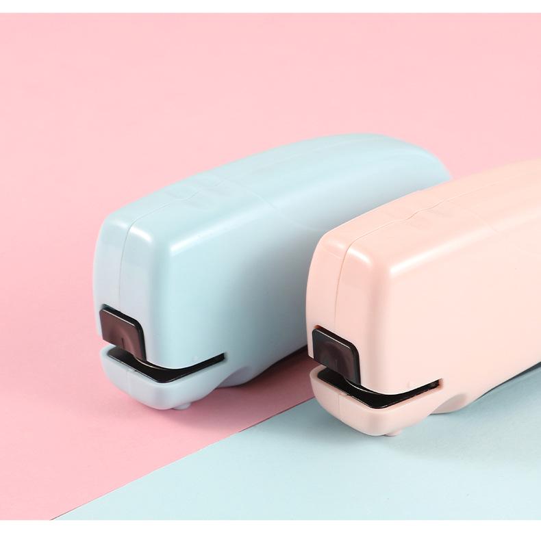 Rechargeable Electric Stapler - Cute Cartoon Design, No. 12, 24/6 Size for Daily Office Use