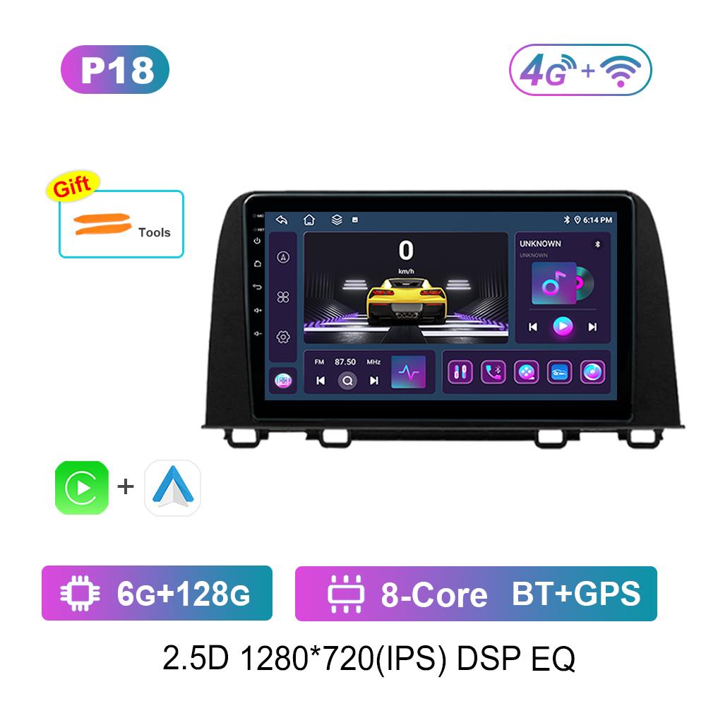 9 '' for Honda CRV CR-V 5 RT RW 2017 - 2019 Car Radio Multimedia Player Android Intelligent System GPS Navi WiFi+4G HD Screen