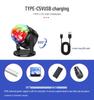 Rotating Colorful LED Crystal Disco Ball Stage Light