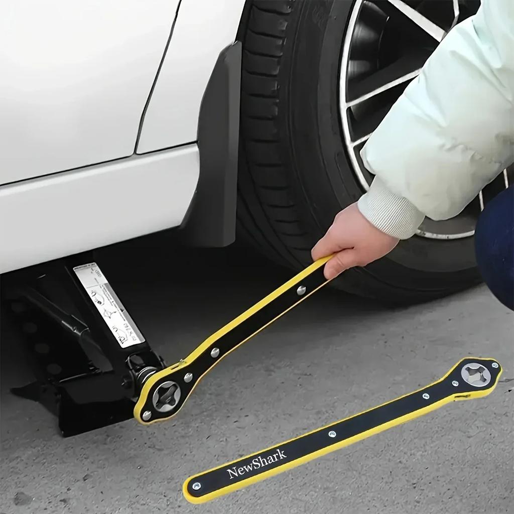 Car Mounted Small Car Universal Crank Handle Accessories with CAR Tools Car Jack Handle Lever Labor-saving Wrench Tool Ship