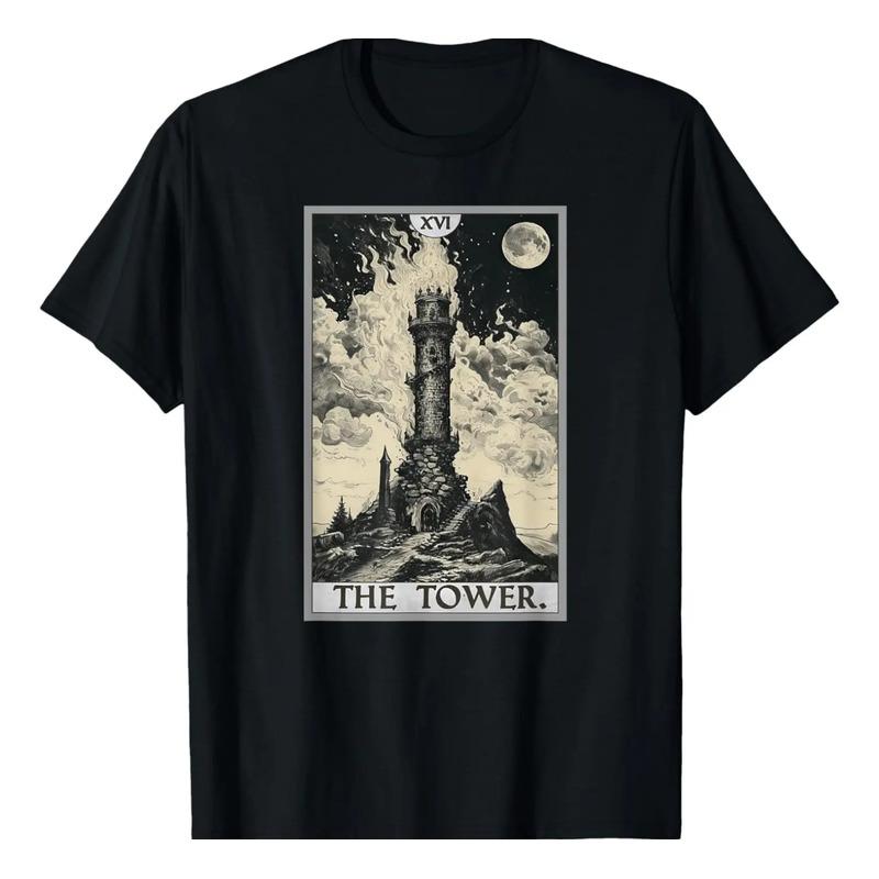 Tarot Cards Tarot Card 16 Camiseta La Torre S разноцветный