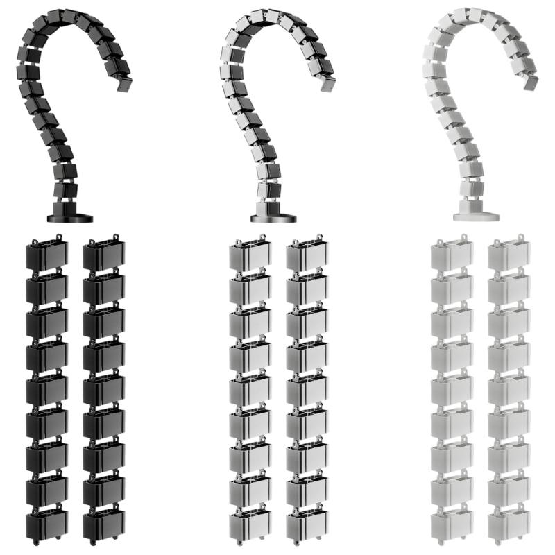 ABS Office Desk Cable Square Tube Wire Management Systems For Neat And Efficient Heat Dissipation