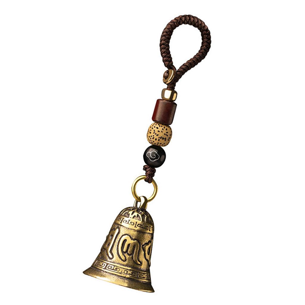 Feng Shui Glocke Exquisite Schnitzerei Starkes Langlebiges Metall Antiker Stil Auto Hängeglocke für Tasche Schlüsselanhänger Rucksack