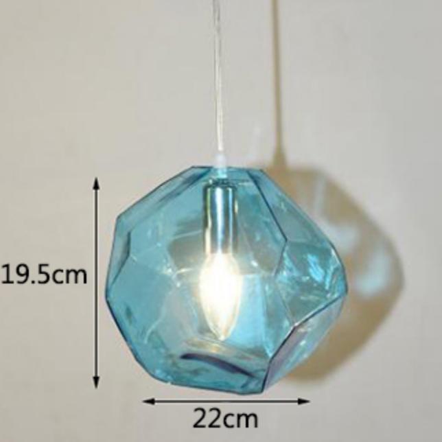 Moderne kreative unregelmäßige Glas Kronleuchter LED Küche Wohnzimmer Restaurant Bar Theke Hotel Loft Bekleidungsgeschäft Beleuchtung