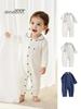 Little Tinkerbell Korean Autumn Baby Bodysuit - Long-Sleeved, No-Bone Design, Ideal for Newborns and Crawling.