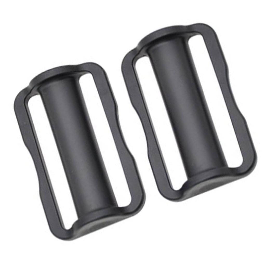 2pcs Diving Webbing Keeper 52mm Plastic Steel Diving Belt Slide Stopper for Back Plate
