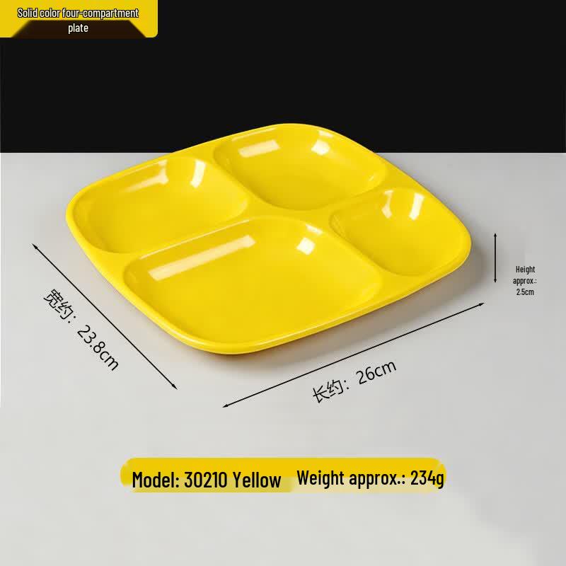 Commercial Multi-Compartment Melamine Cafeteria Tray