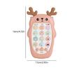Educational Simulation Phone Toy For Kids USB Rechargeable Music Phone with Deer Shape Baby Early Learning Electric Toy
