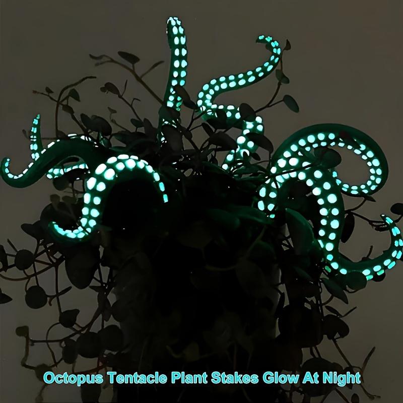 7pcs Octopus Legs in Planters House Octopus Tentacle Funny Plant Accessories Decorations House Plant Decorations 3 Colors