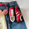 Small Square-headed Zebra Shoes, New Sports and Leisure Color Matching In Summer 2025, Red German Training Shoes, Women's Foreign Trade Large Size