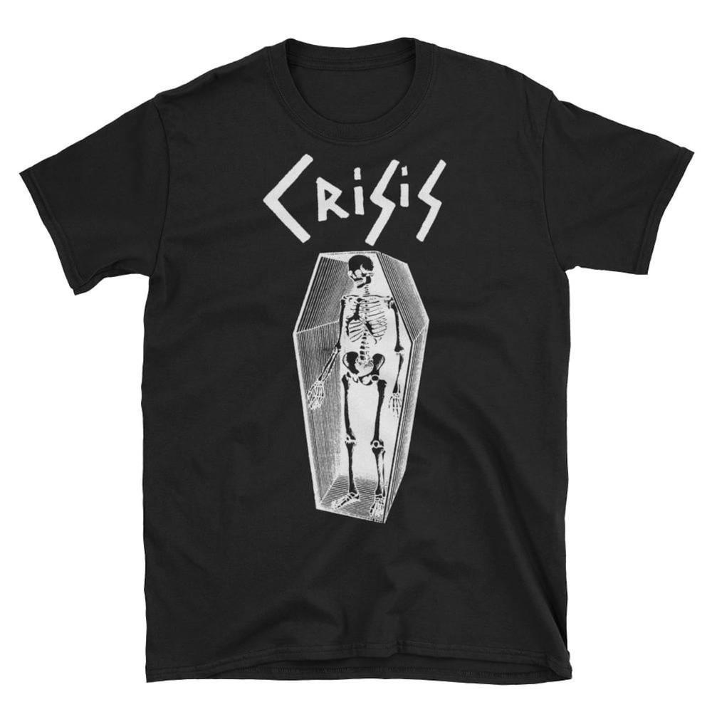 Crisis T-Shirt, Death In June, Current 93, Coil, Psychic TV, Genesis, Unisex Tee