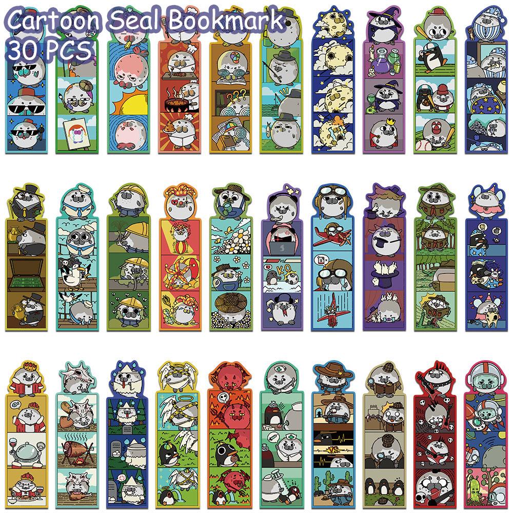 

30 Cartoon Animal Paper Bookmarks - Fun & Creative Stationery Gift QH593