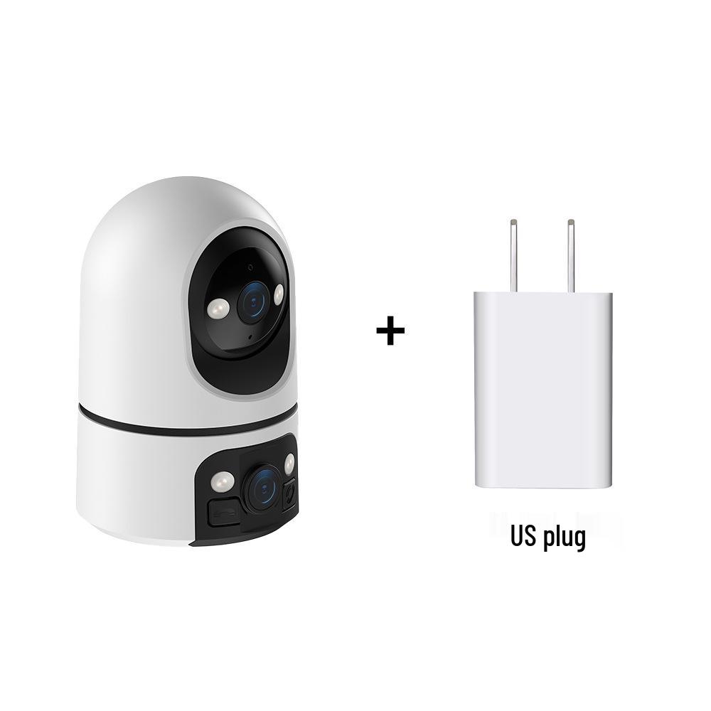 Dual-Camera AI Indoor Gimbal Camera with Remote Panoramic Monitoring