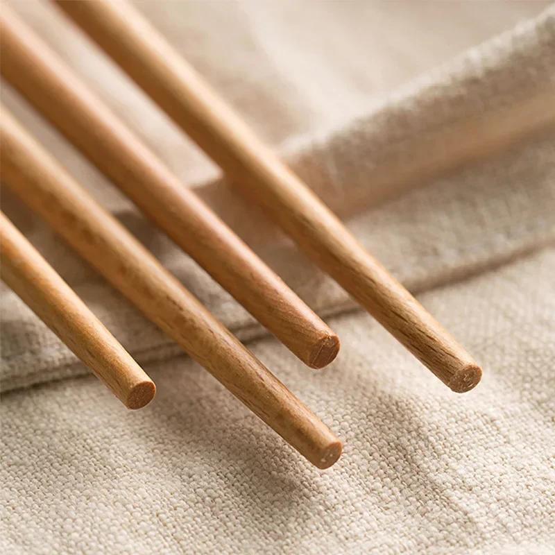 Bacchette Giapponesi Extra Lunghe in Legno di Faggio Lucidato per Cibo Fritto e Noodles Antiscivolo Strumenti da Cucina